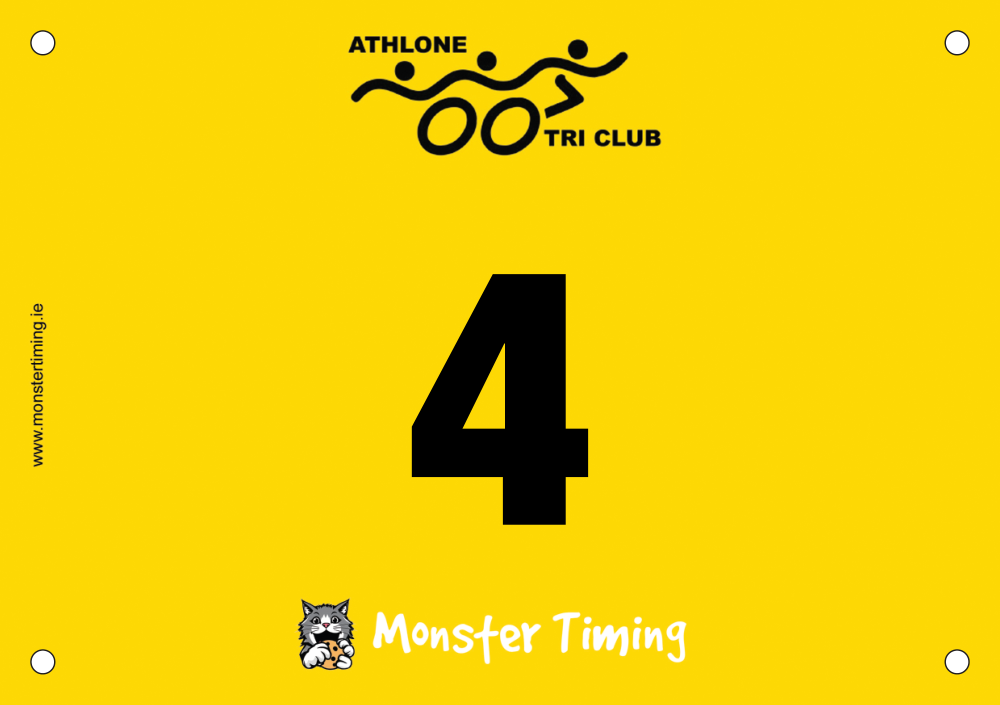 Custom race bibs example: ATCAqua2026