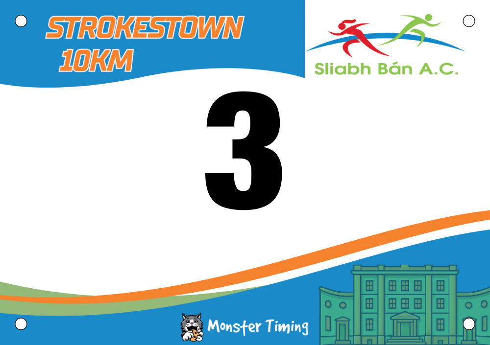 Custom race bibs example: SliabhBahn2026
