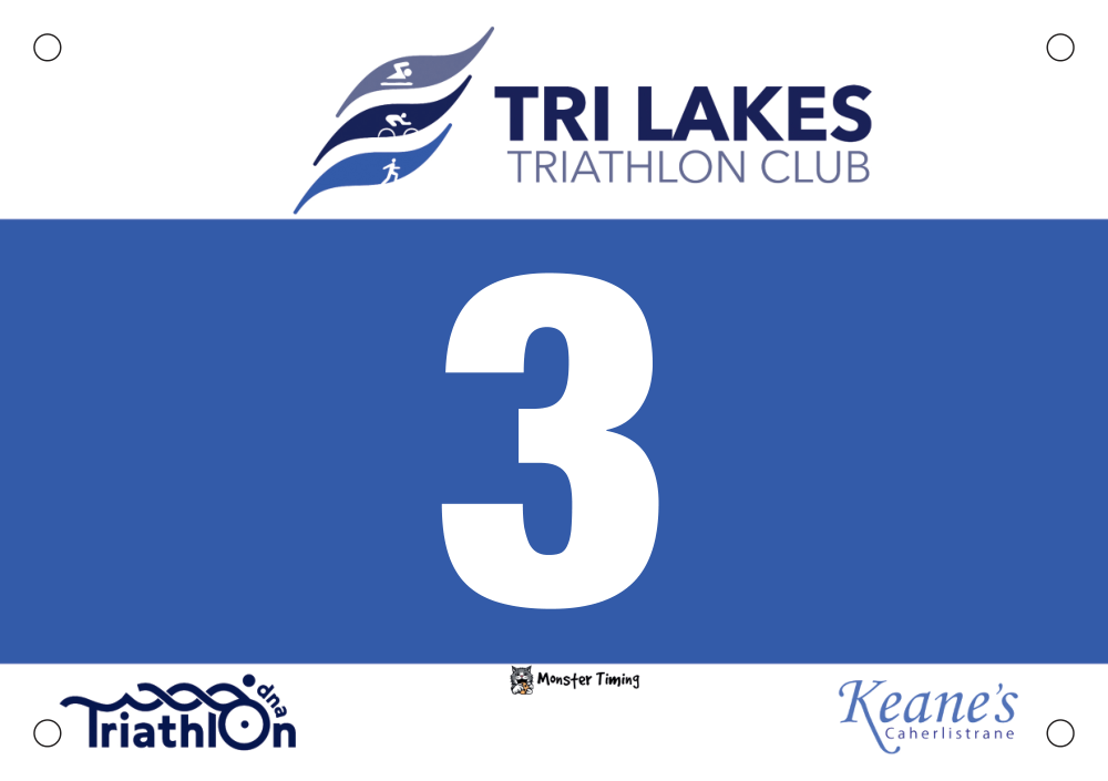 Custom race bibs example: TLHM2025