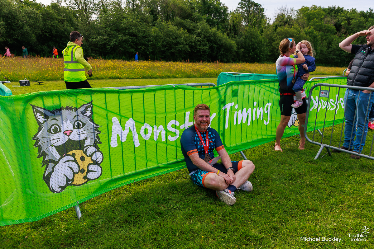On-course barriers, branded and ready before the gun
