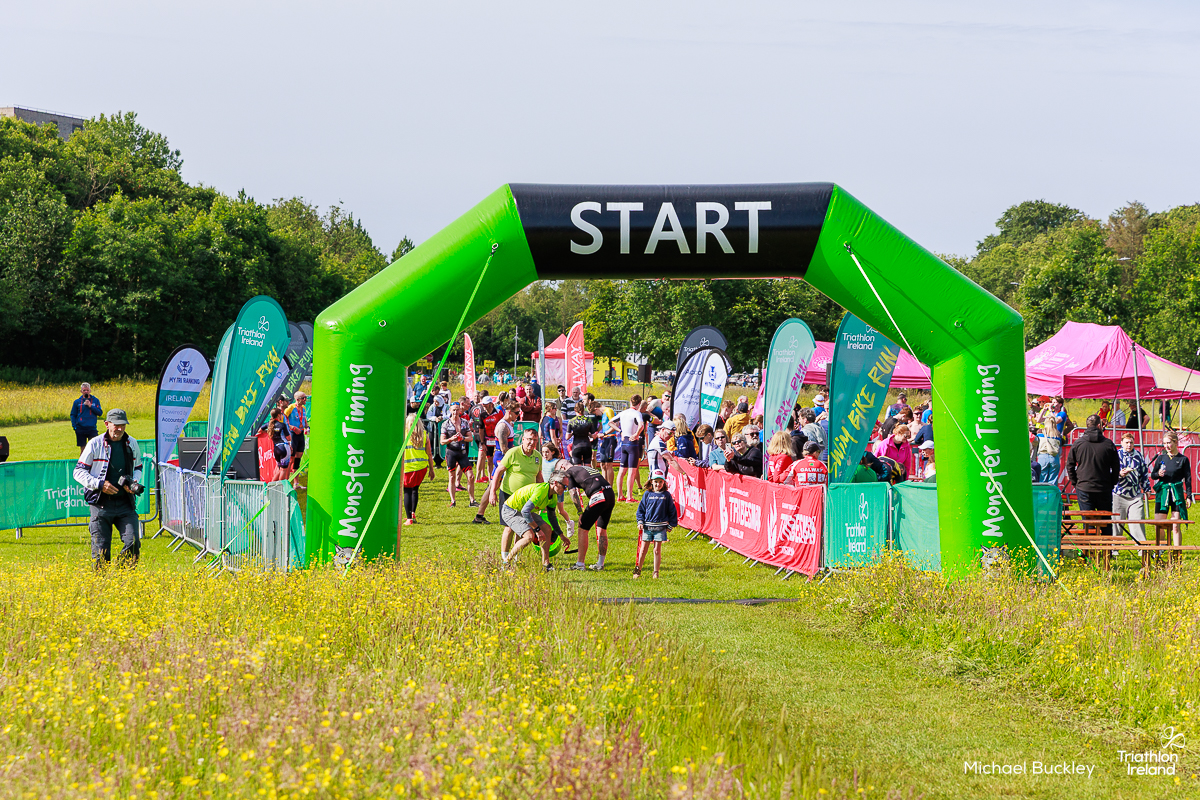 Monster Timing start gantry on race morning